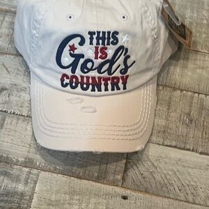 White Embroidered Cap